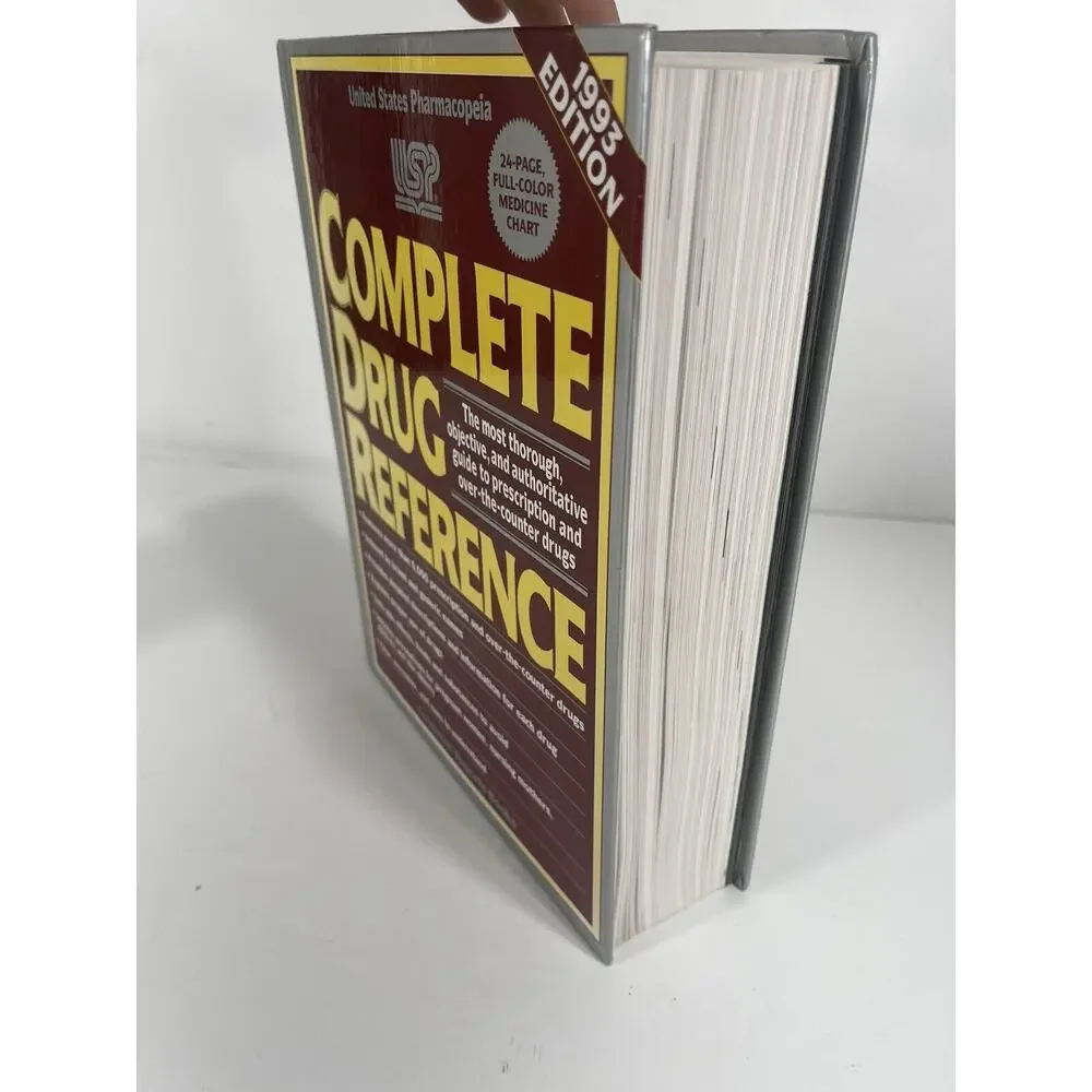 Complete Drug Reference Hardcover United States Pharmacopeia‎ Book 1993 Edition